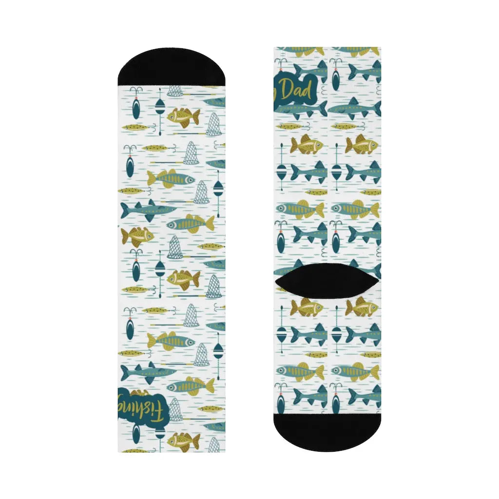 Fishing Dad Men's Socks Printify