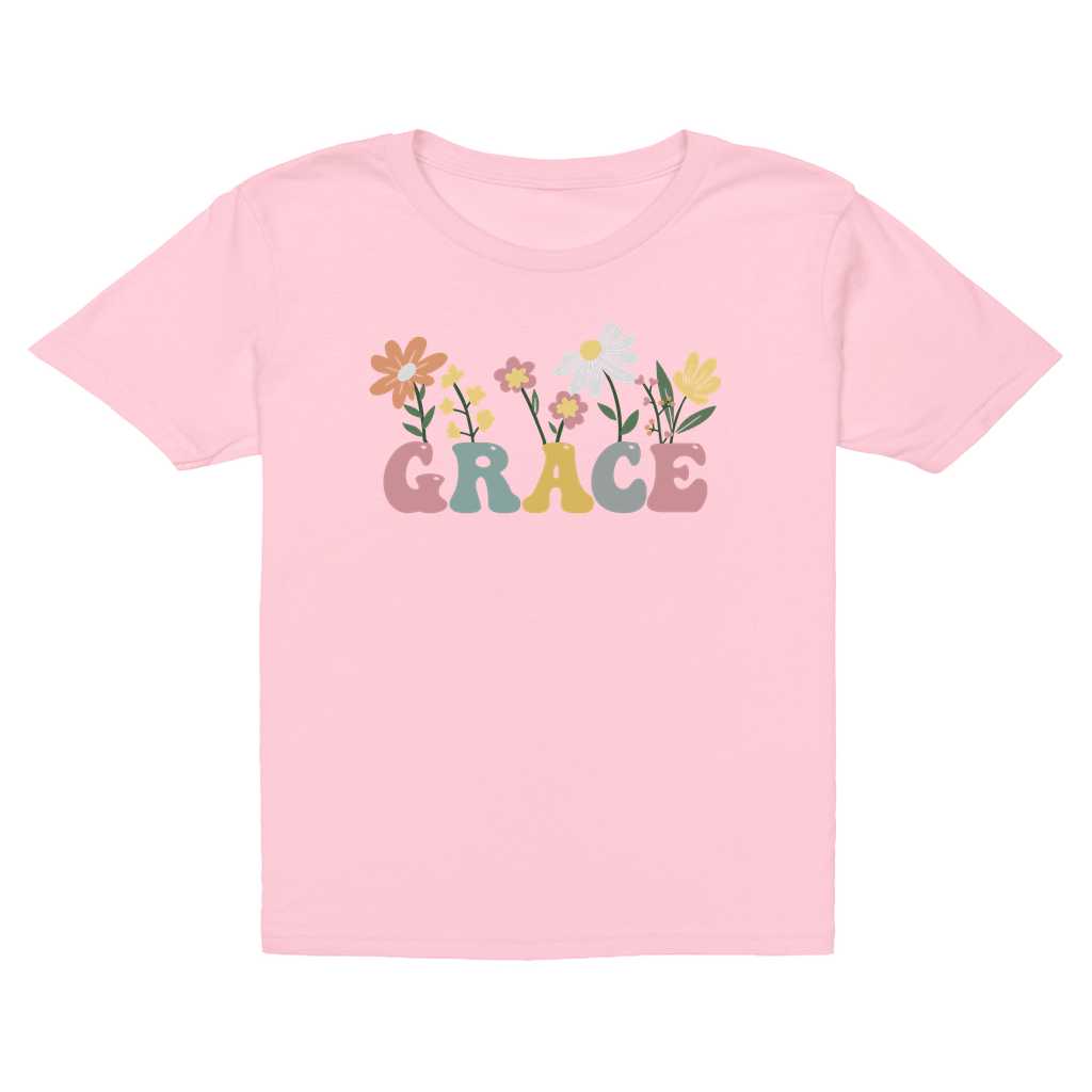 Flower Name Personalized T-Shirts (Youth Sizes) Amazing Faith Designs