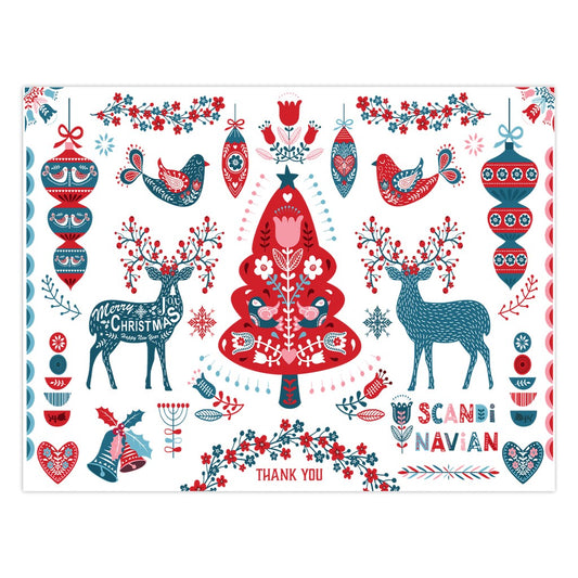 Folk Art Christmas Thank You Cards Amazing Faith Designs