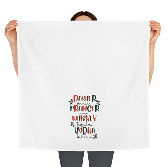 Funny Christmas Kitchen Tea Towel, Holiday Kitchen Towel, Christmas Dish Towel, Christmas Party Towel Printify