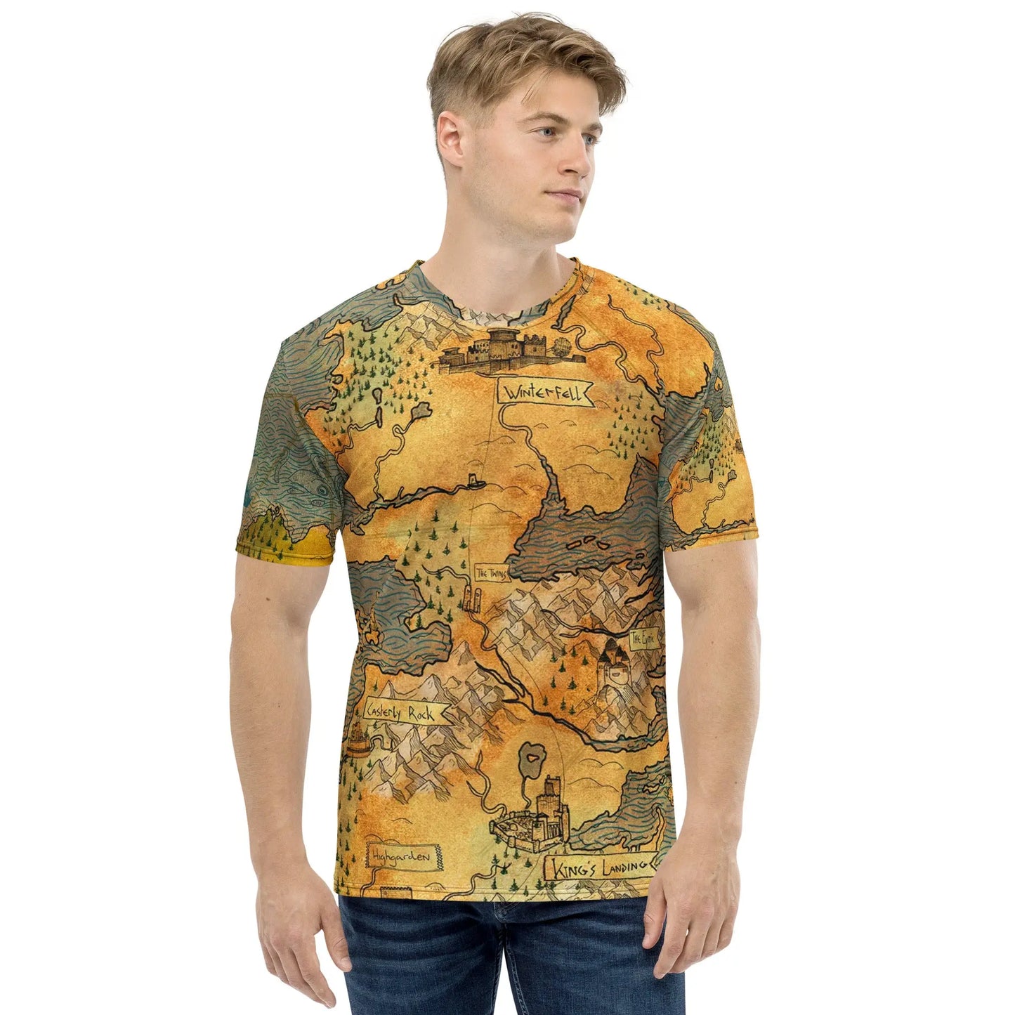 Game of Thrones Map Men's t-shirt, GOT Map Tshirt Amazing Faith Designs