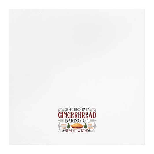 Gingerbread Baking Co Kitchen Tea Towel, Holiday Kitchen Towel, Christmas Dish Towel, Cute Christmas Kitchen Towel Printify