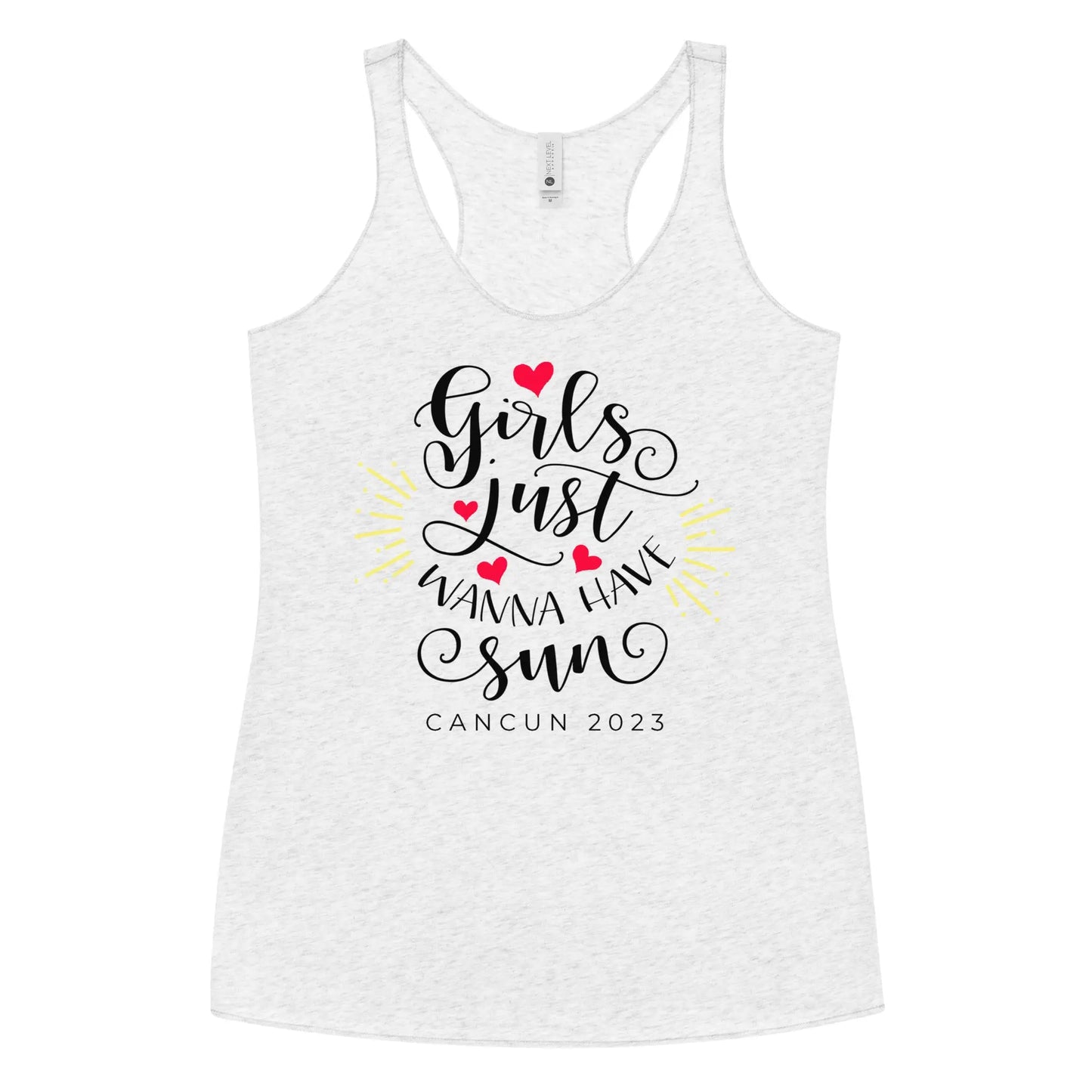 Girls Just Wanna Have Sun Racerback Tank, Friends Beach Shirt, Summer Shirt Amazing Faith Designs