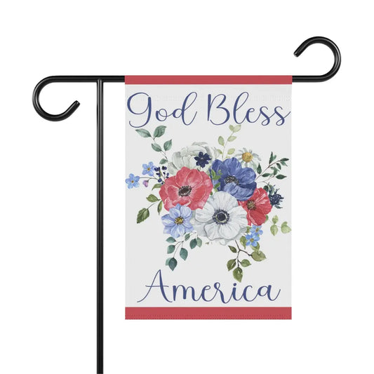 God Bless America Garden Flag | Welcome Flag | Patriotic Garden Flag | Fourth of July Printify