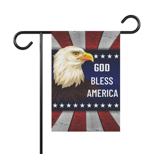 God Bless America Garden Flag | Welcome Flag | Patriotic Garden Flag | Fourth of July Printify