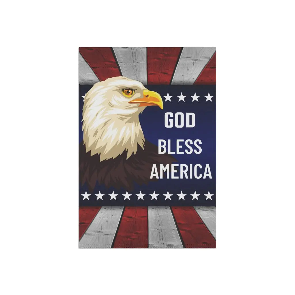 God Bless America Garden Flag | Welcome Flag | Patriotic Garden Flag | Fourth of July Printify