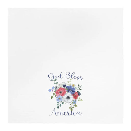 God Bless America Tea Towel, Patriotic Kitchen Towel, Fourth of July Dish Towel, Cute Kitchen Towel Printify