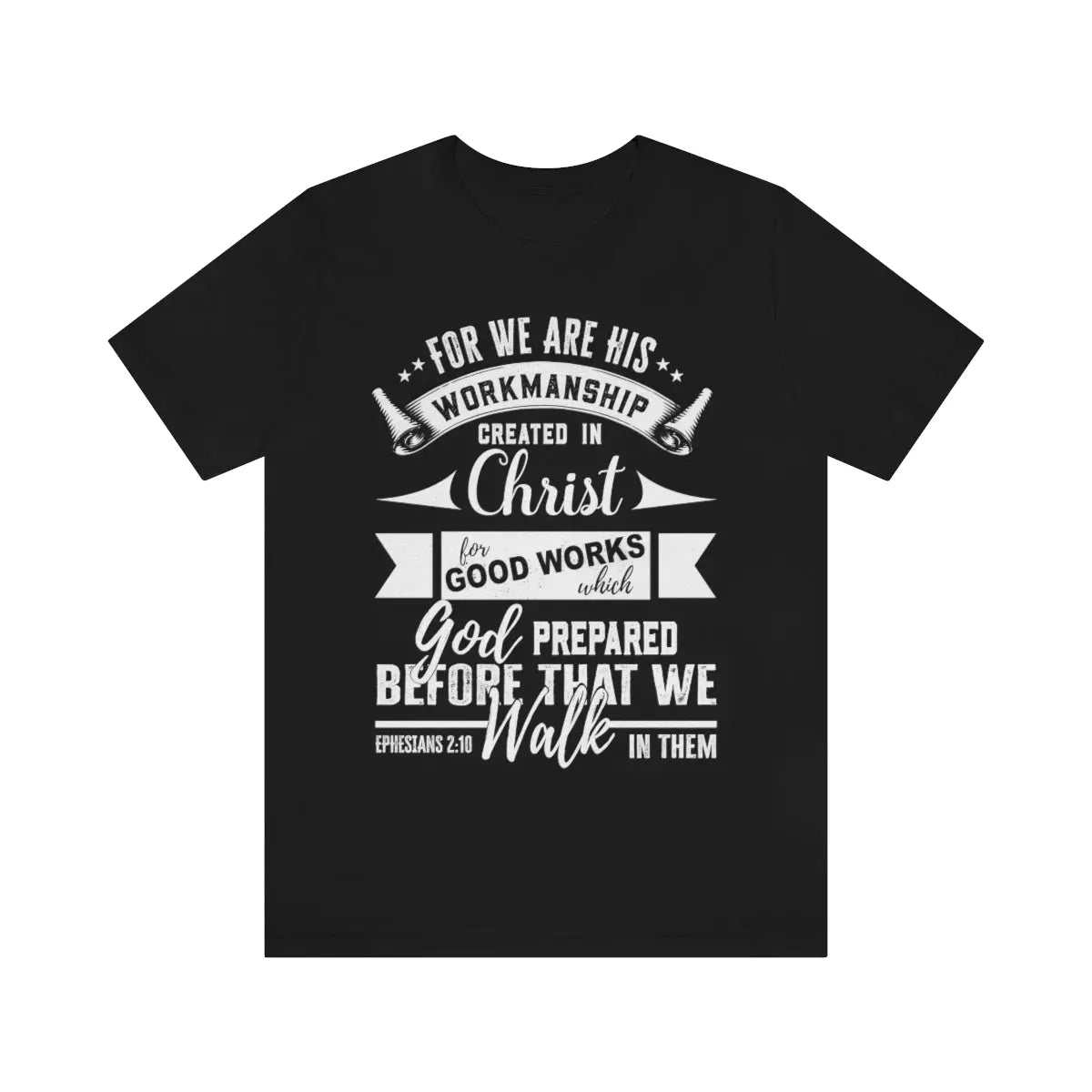 God's Workmanship Tee, Ephesians 2:10, Scripture Unisex Short Sleeve Tee Printify