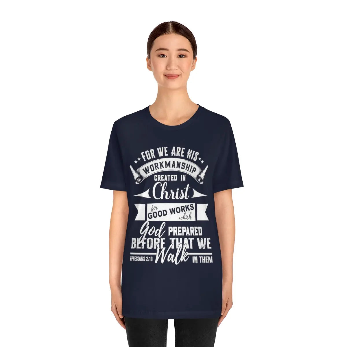 God's Workmanship Tee,  Ephesians 2:10,  Scripture Unisex Short Sleeve Tee Printify