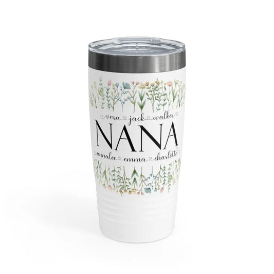 Grammy Nana Mimi Gigi Grandma with Grandkids Personalized Ringneck Tumbler, 20oz Printify