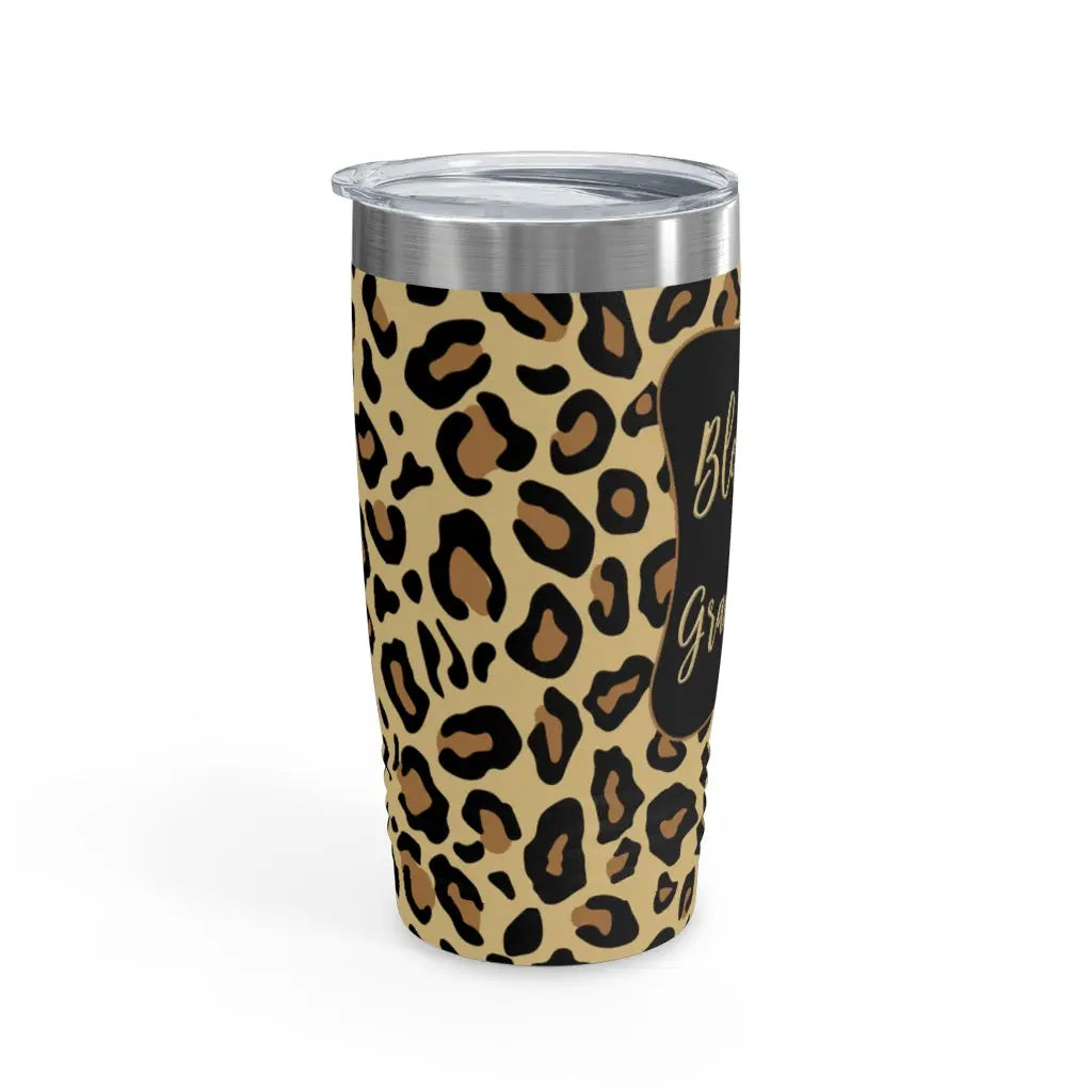 Grandma Leopard Ringneck Tumbler, 20oz Printify