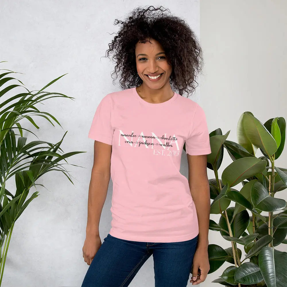 Grandma Personalized Grandkids t-shirt | Mimi, Nana, Mama, Gigi Amazing Faith Designs