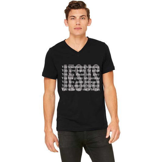 Graves Into Gardens Jesus Unisex V-neck T-shirt Printify