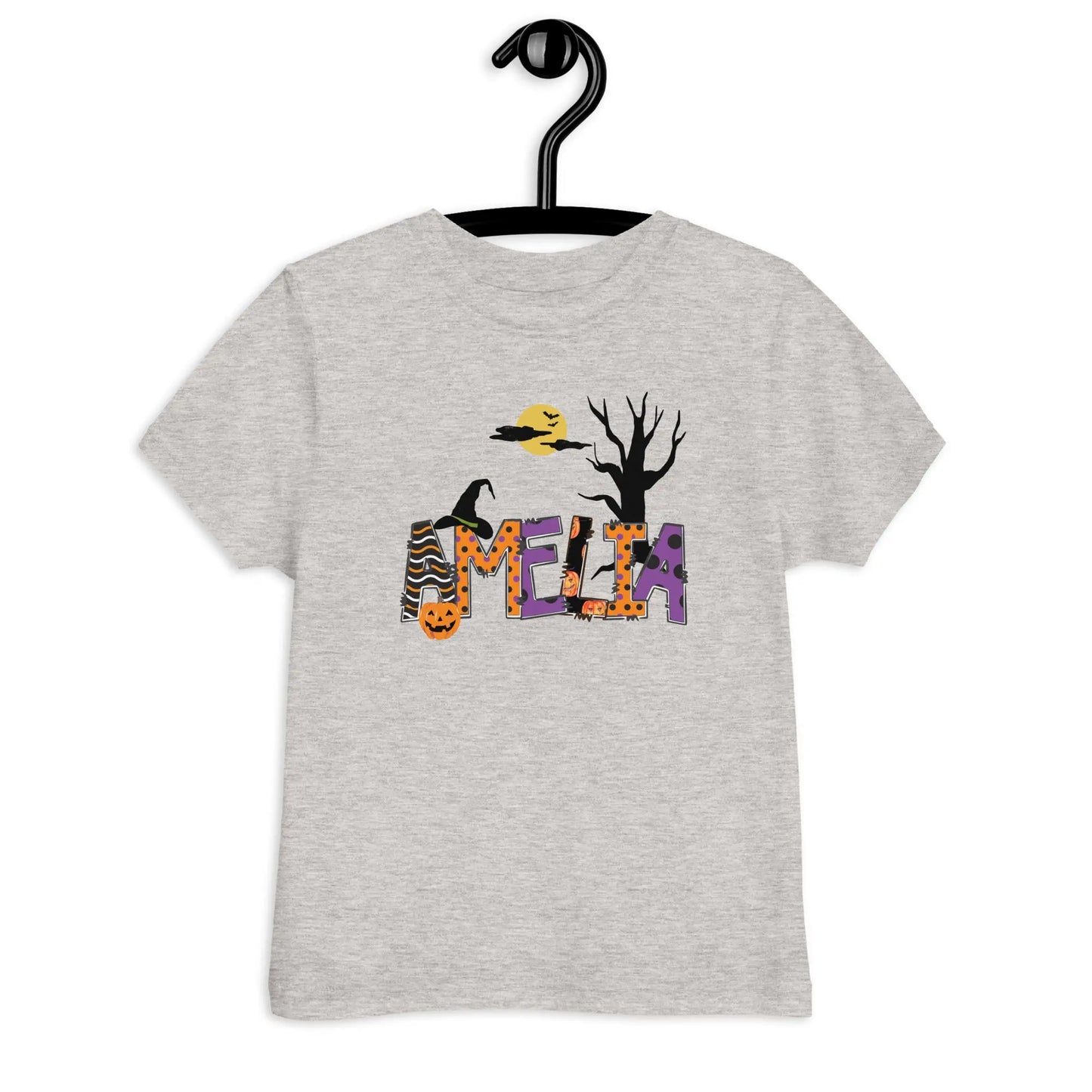 Halloween Name Personalized Toddler jersey t-shirt Amazing Faith Designs