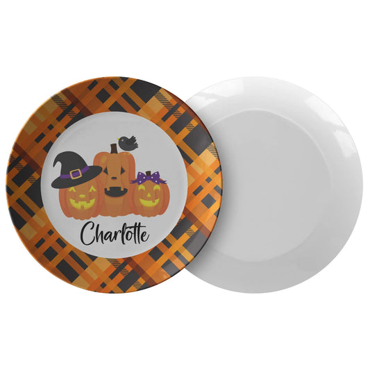 Halloween Personalized Plate for Kids teelaunch