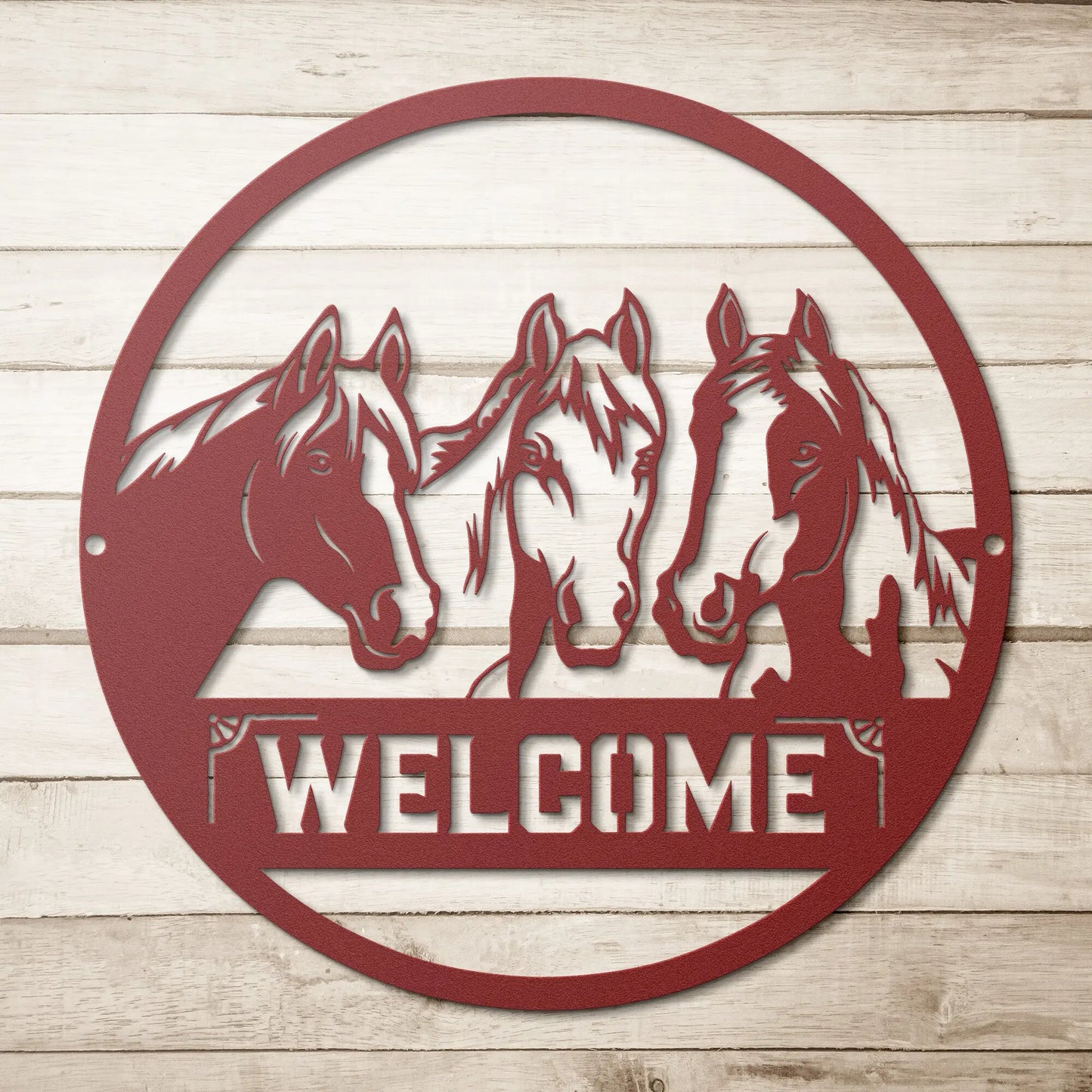 Horse Welcome Metal Sign, Horse Farm Sign teelaunch
