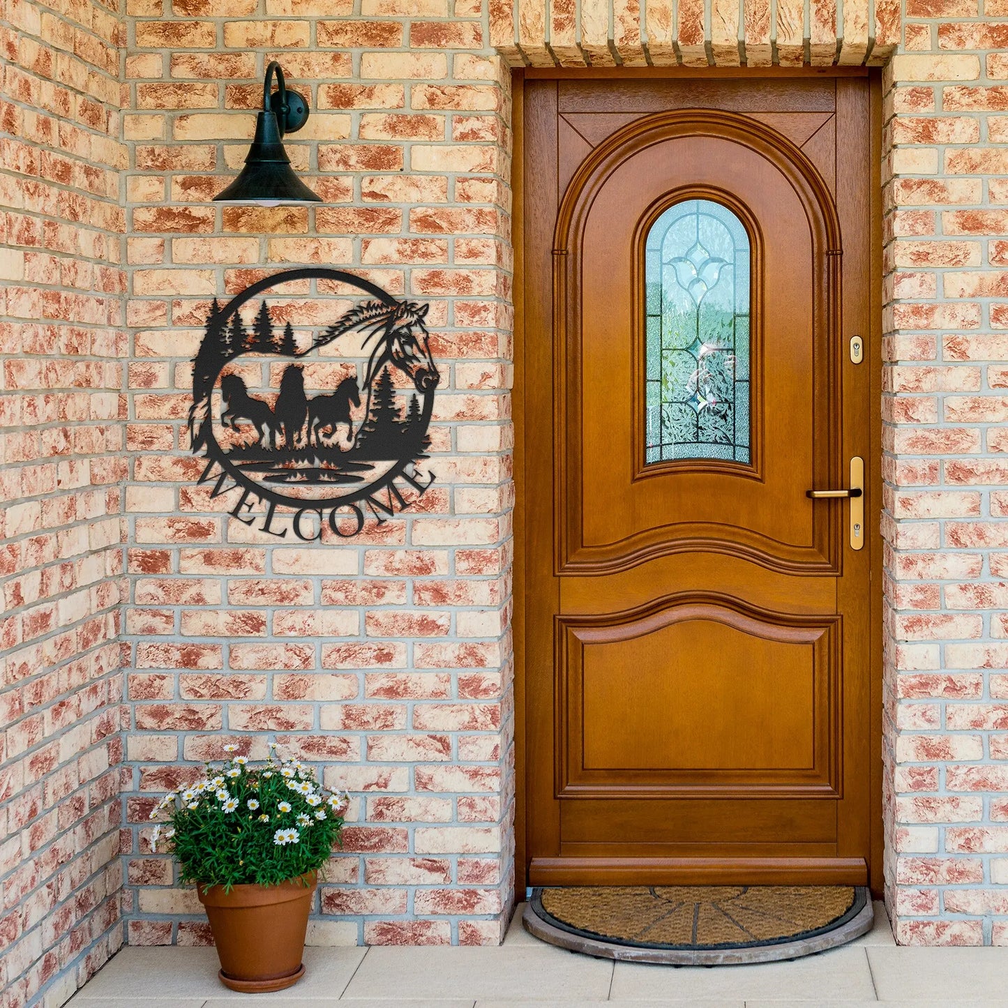 Horse Welcome Metal Sign, Horse Farm Sign, Horse Lover Gift teelaunch