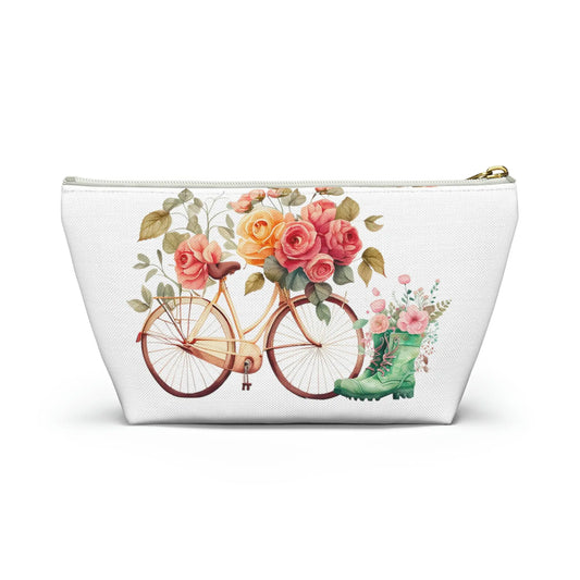 I Can Do All Things Through Christ Makeup Accessory Pouch w T-bottom - Summer Roses Printify