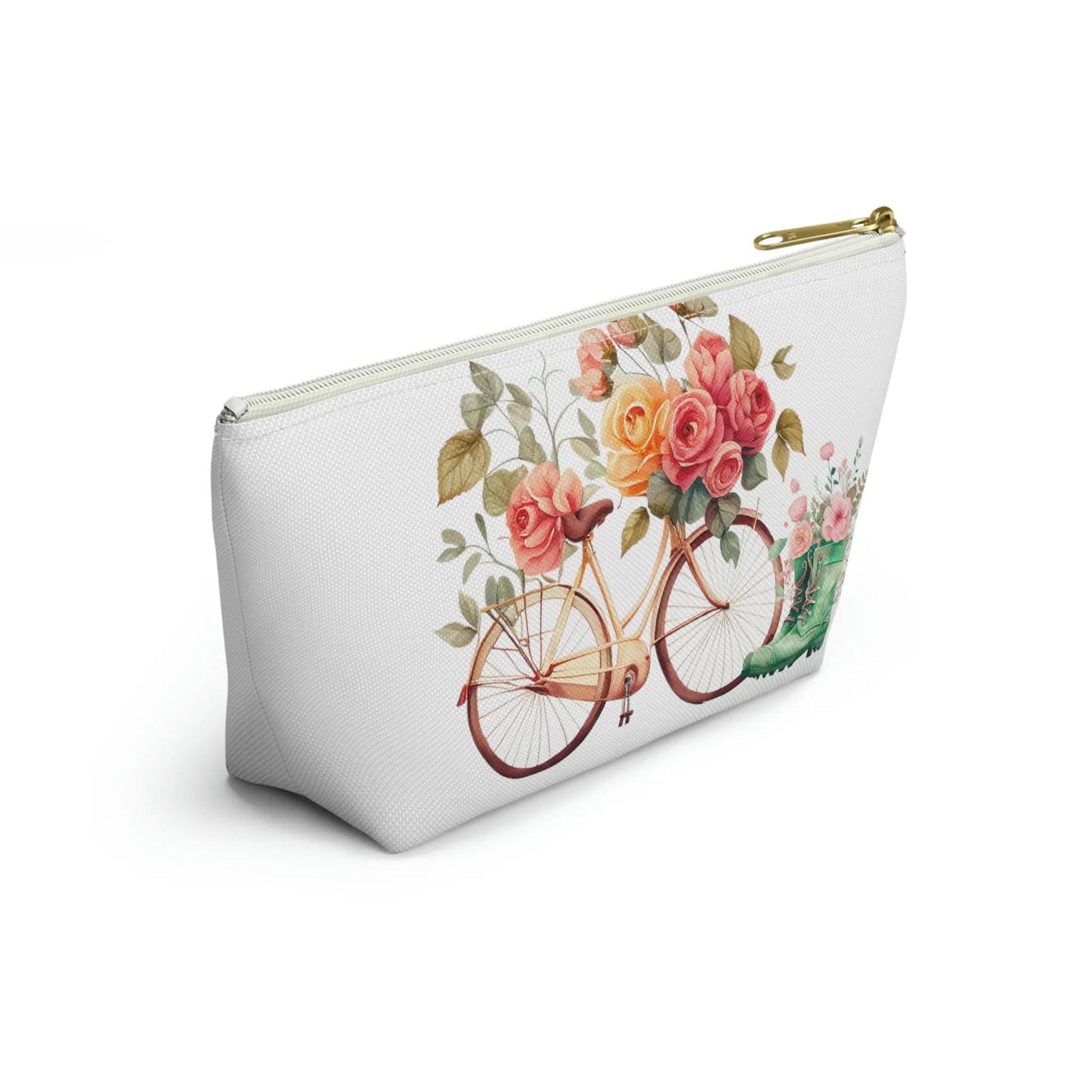 I Can Do All Things Through Christ Makeup Accessory Pouch w T-bottom - Summer Roses Printify