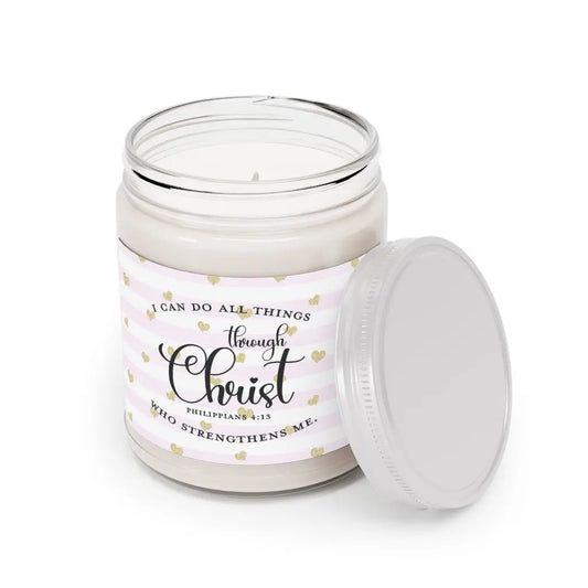I Can Do All Things Through Christ Scented Aromatherapy Candle, 9oz Printify