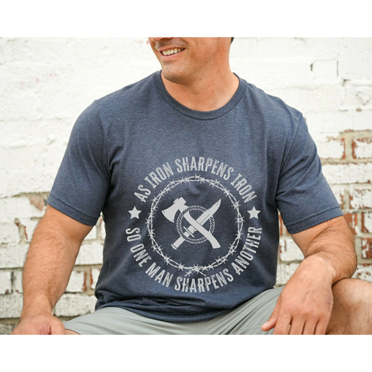 Iron Sharpens Iron Scripture Men's T-shirt Printify