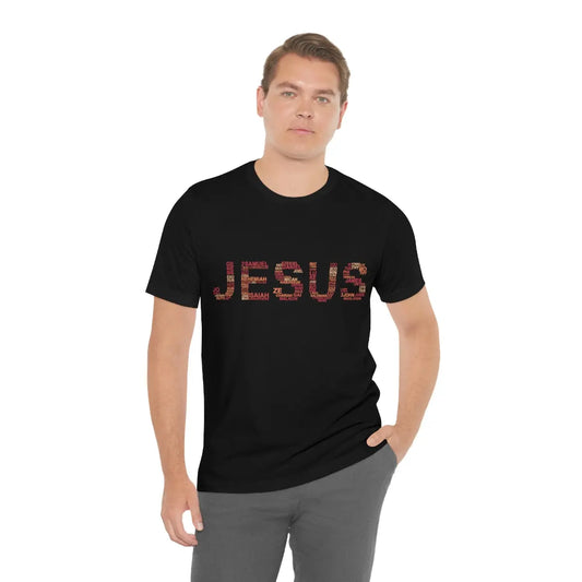 Jesus Books of the Bible Word Art Unisex T-shirt | Father's Day Gift Printify