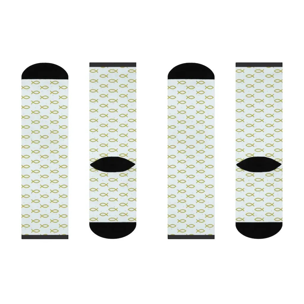 Jesus Fish Socks | Christian Socks, Father's Day Socks, Men's Socks, Fun Socks, Christian Socks Printify
