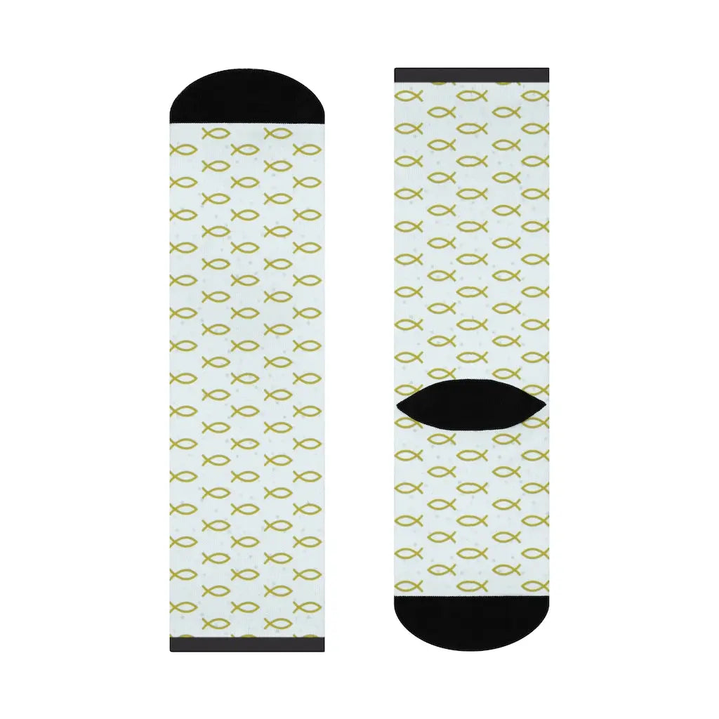 Jesus Fish Socks | Christian Socks, Father's Day Socks, Men's Socks, Fun Socks, Christian Socks Printify