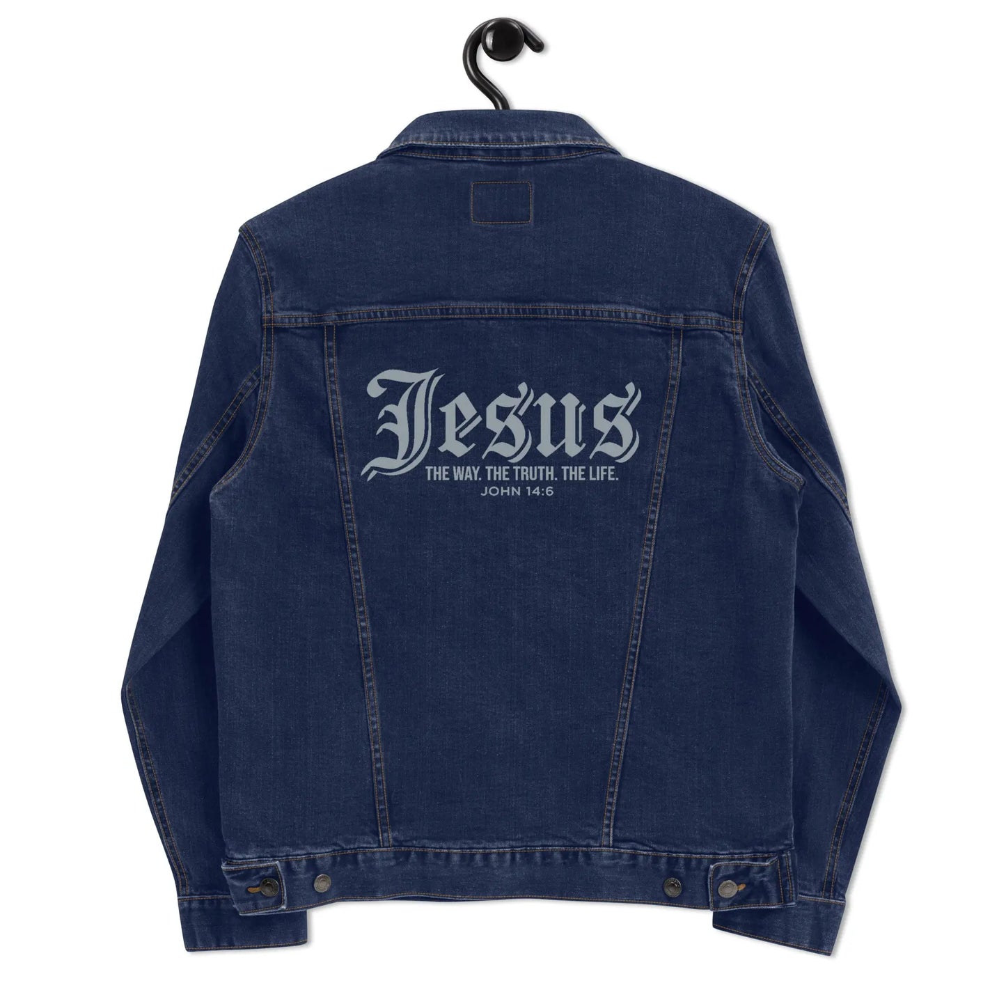 Jesus The Way Truth Life denim jacket Amazing Faith Designs