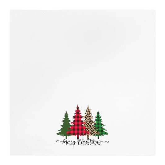 Leopard Christmas Tree Tea Towel, Holiday Kitchen Towel, Christmas Dish Towel, Cute Christmas Kitchen Towel Printify