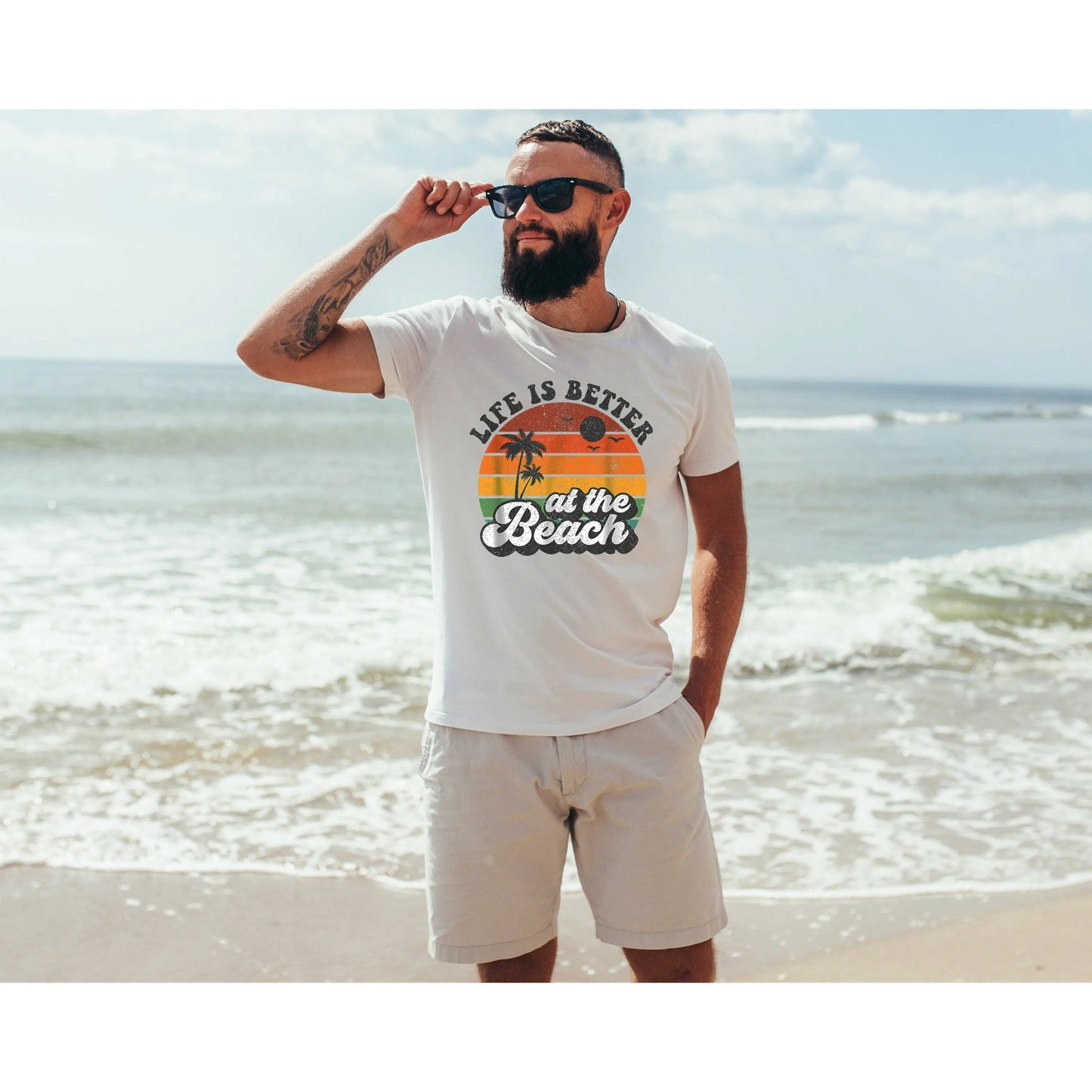Life is Better at the Beach Unisex T-shirt Printify
