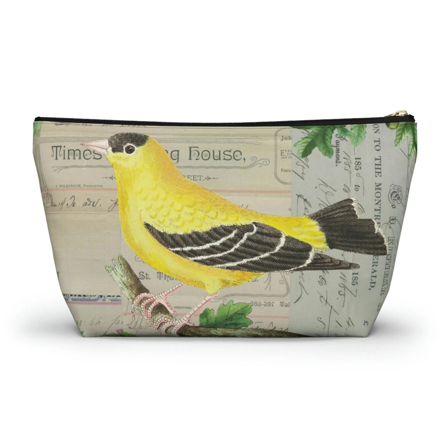 Lord Will Keep You Makeup Accessory Pouch w T-bottom - Vintage Birds Printify