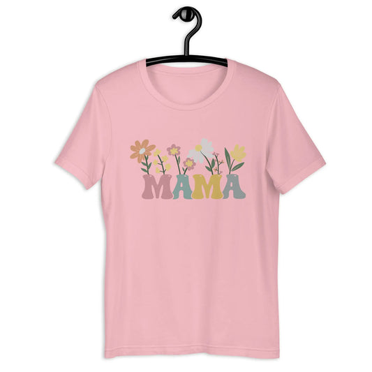 Mama Floral Name T-shirt | Matching Mama and Mini Shirts Amazing Faith Designs
