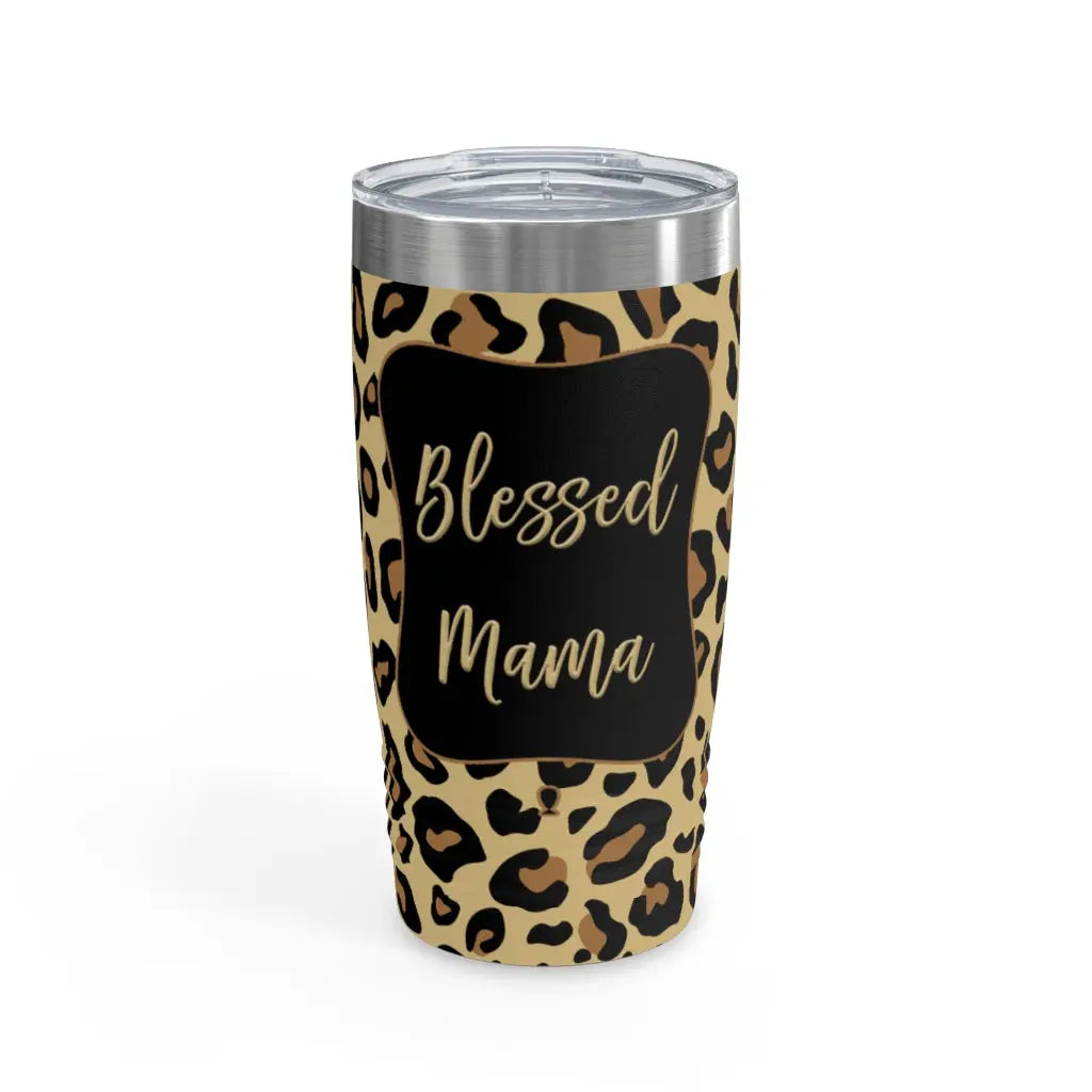 Mama Leopard Ringneck Tumbler, 20oz Printify