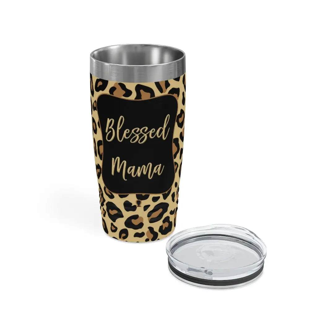 Mama Leopard Ringneck Tumbler, 20oz Printify