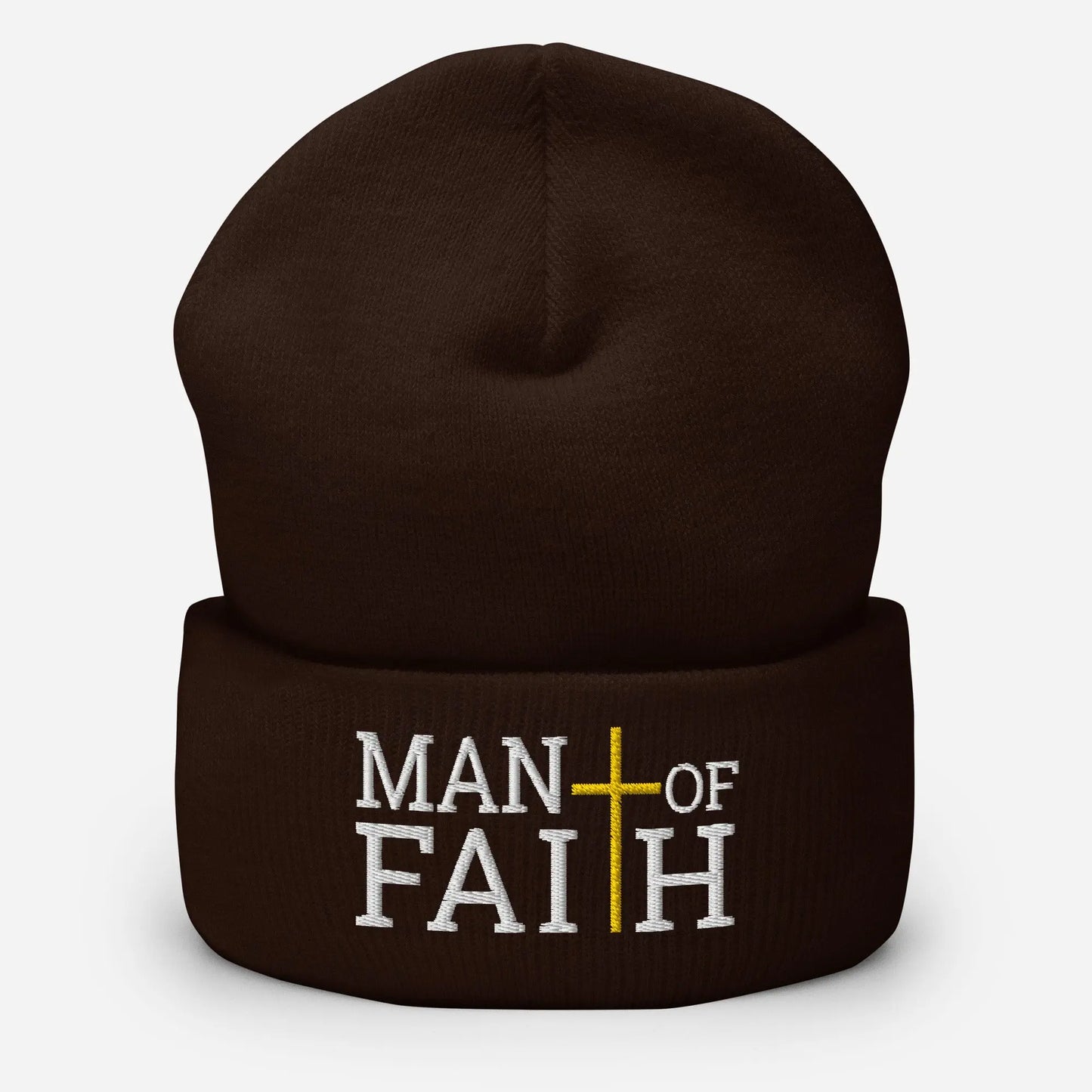 Man of Faith Cuffed Beanie Amazing Faith Designs