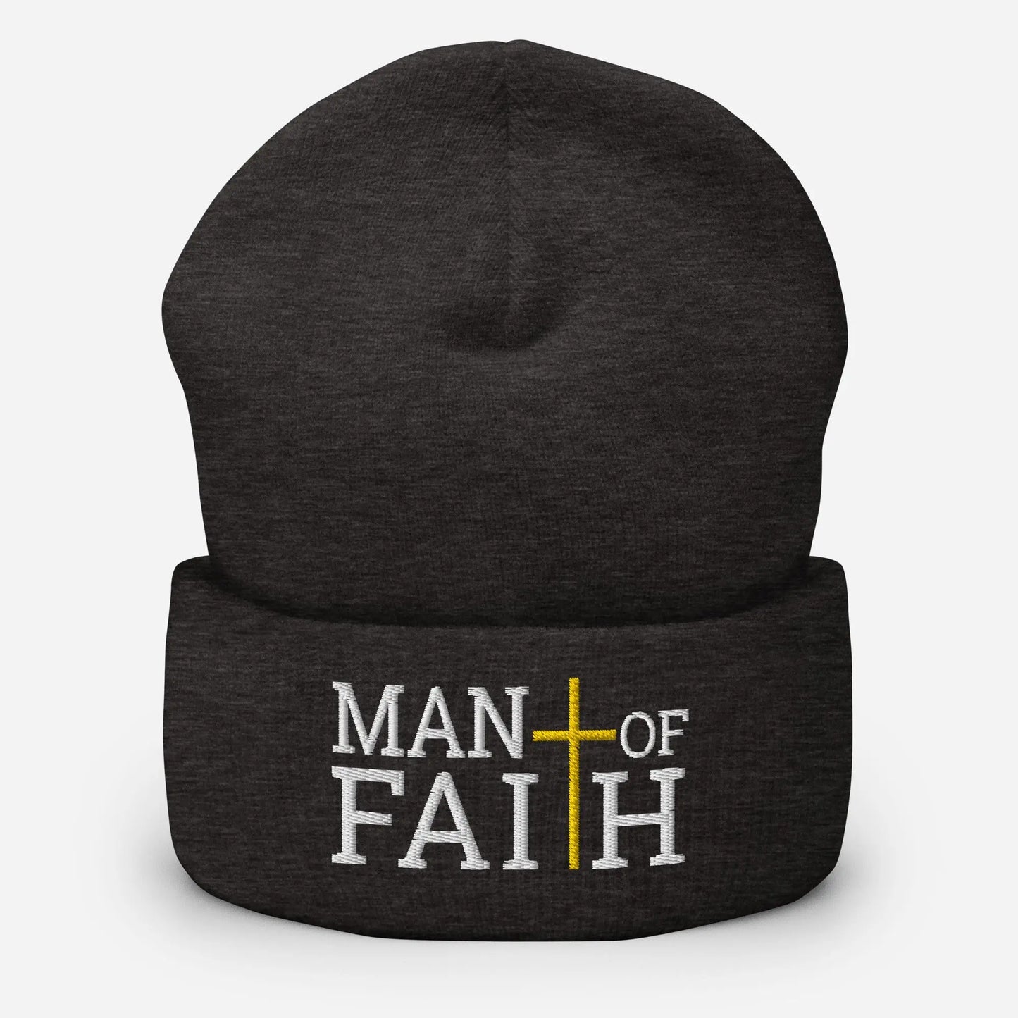 Man of Faith Cuffed Beanie Amazing Faith Designs