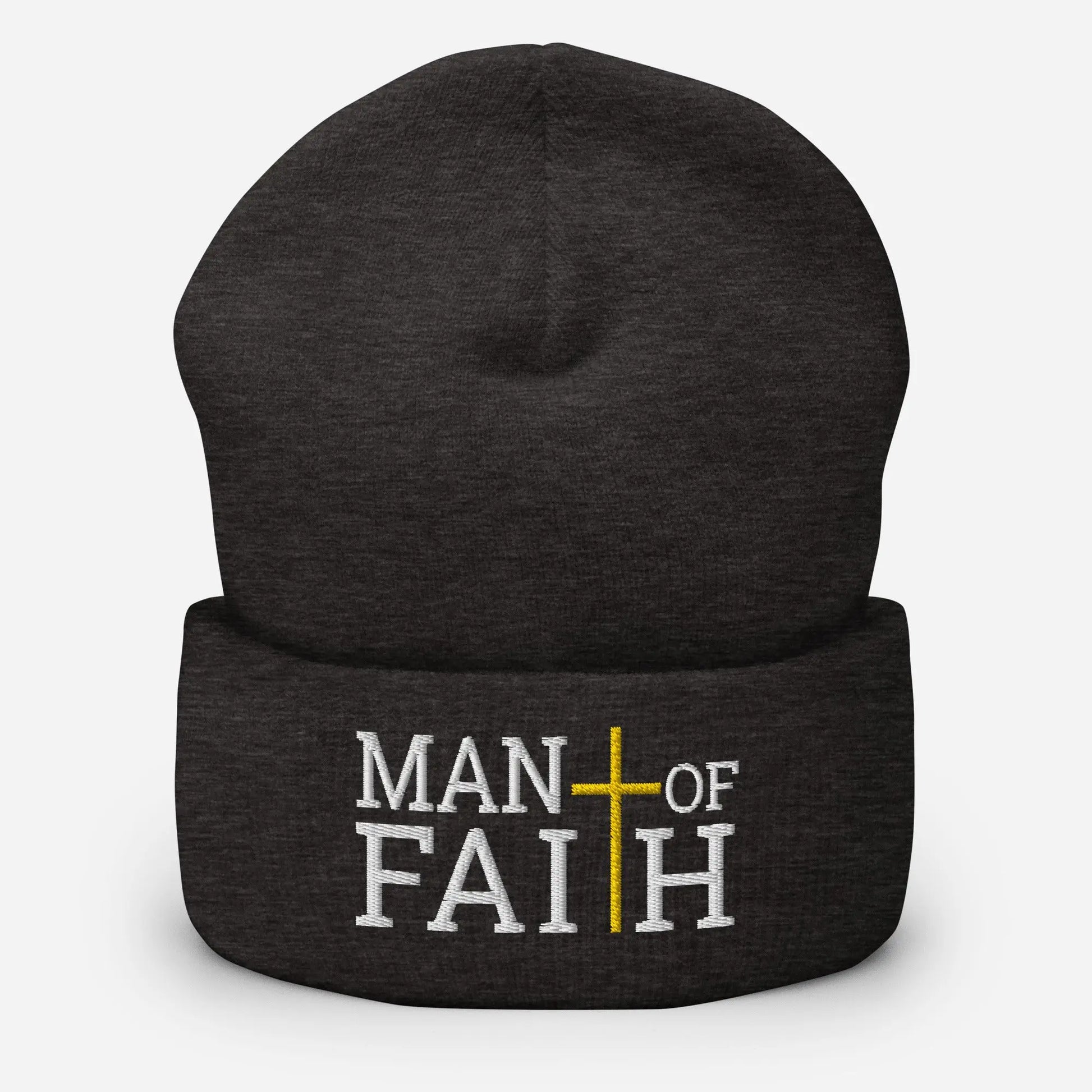 Man of Faith Cuffed Beanie Amazing Faith Designs