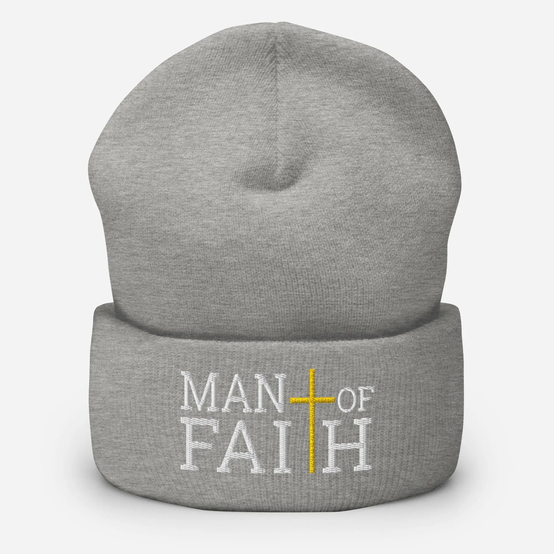 Man of Faith Cuffed Beanie Amazing Faith Designs