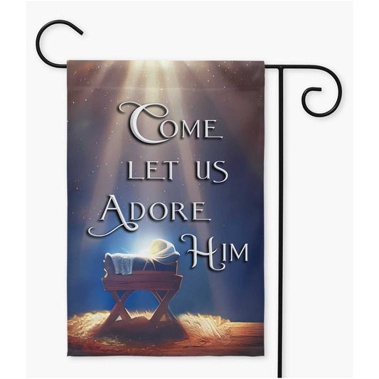 Manger Scene Garden Flag Amazing Faith Designs