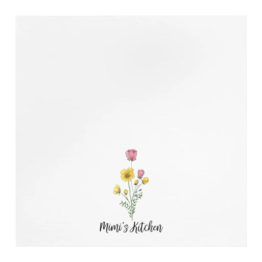 Mimi's Kitchen Tea Towel - Wildflowers, Kitchen Towel, Dish Towel Printify