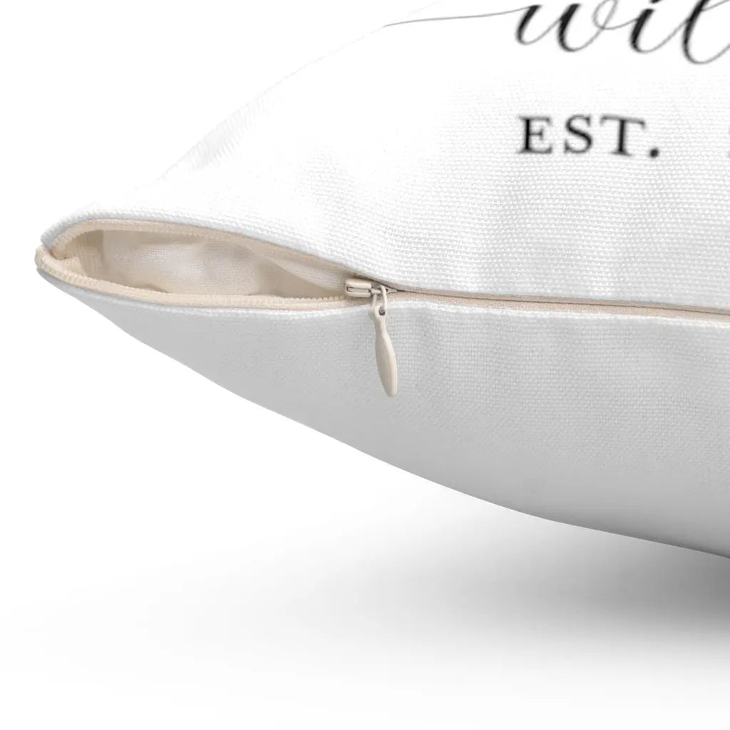Monogram Name Personalized 14" or 20" Square Pillow Printify