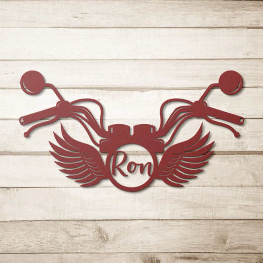 Motorcycle Name Metal Sign teelaunch