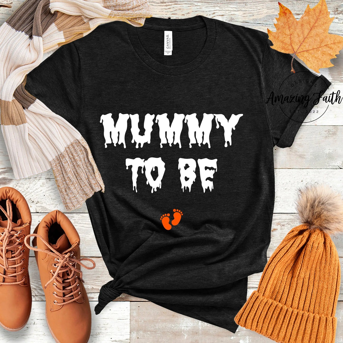 Mummy to Be Tee, Halloween Pregnancy Shirt, Pregnancy Announcement Tee, Halloween Tee Printify