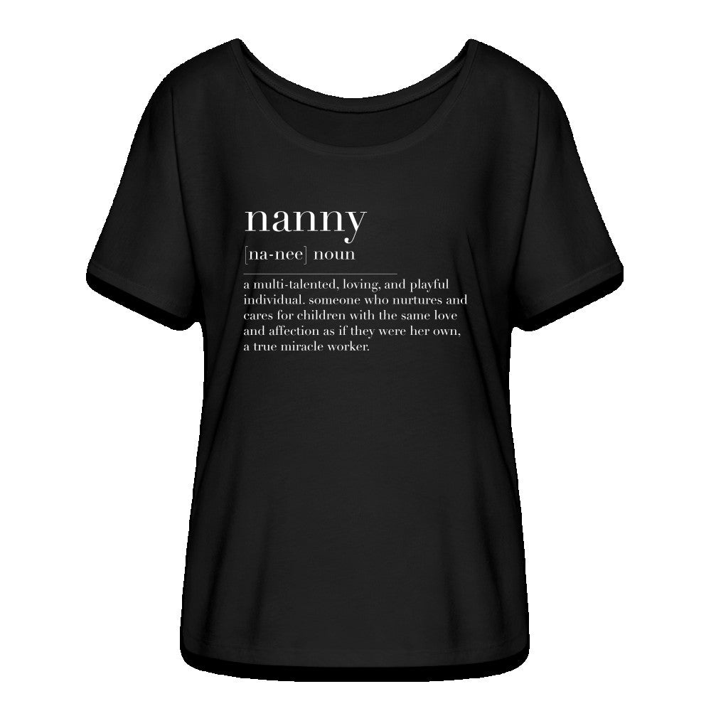 Nanny Definition Womens Flowy T-Shirt SPOD