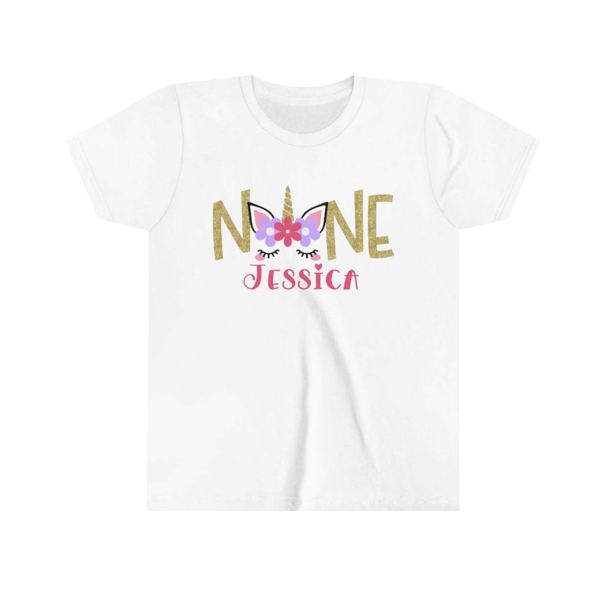 Unicorn Fifth Birthday Personalized T-shirt S M L XL |  5th 6th 7th 8th Birthday, Custom Birthday Shirt - Amazing Faith Designs