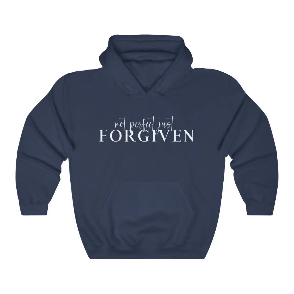 Not Perfect Just Forgiven Unisex Hoodie Sweatshirt, Scripture Shirts, Faith Based Clothing, Christian Tee, Worship Hoodie Printify
