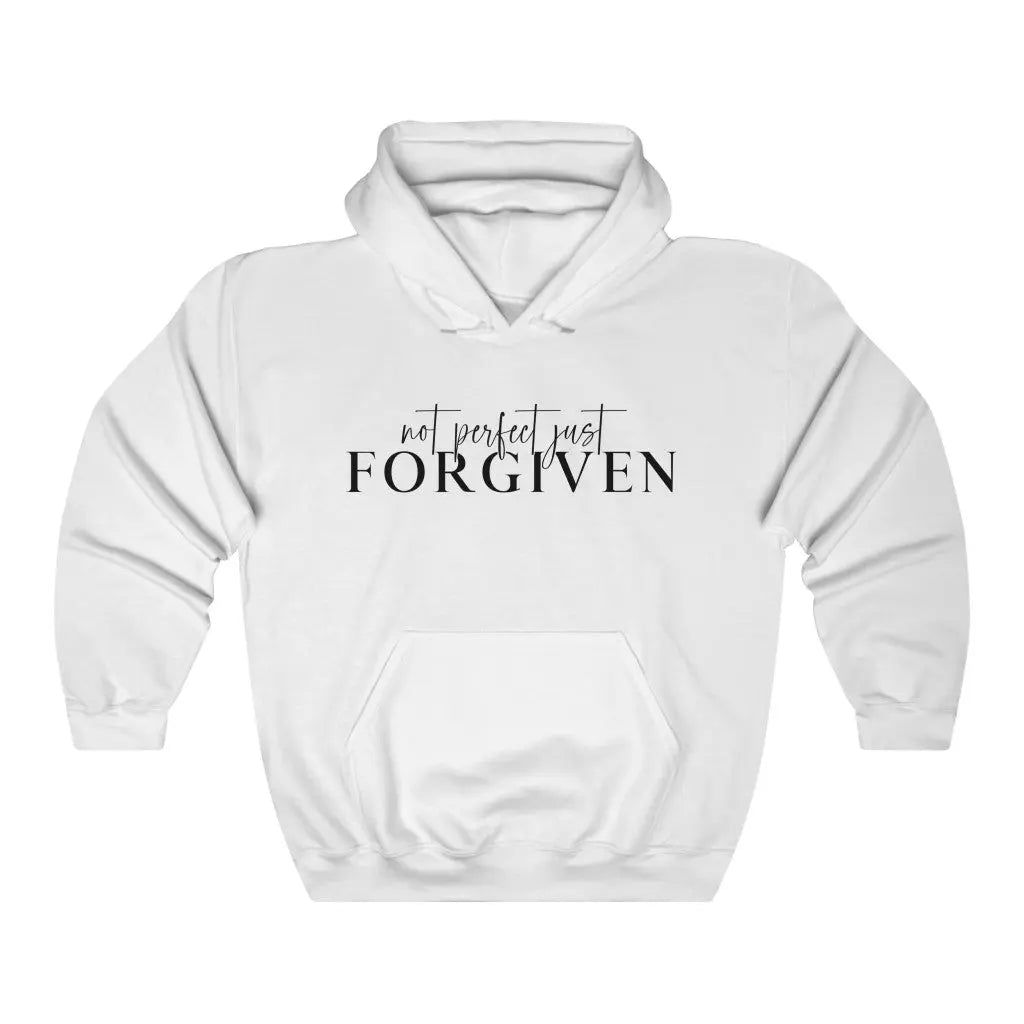Not Perfect Just Forgiven Unisex Hoodie Sweatshirt, Scripture Shirts, Faith Based Clothing, Christian Tee, Worship Hoodie Printify