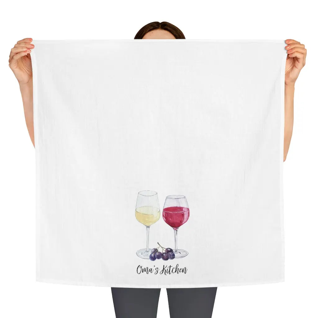 Oma Tea Towel - Wine Printify