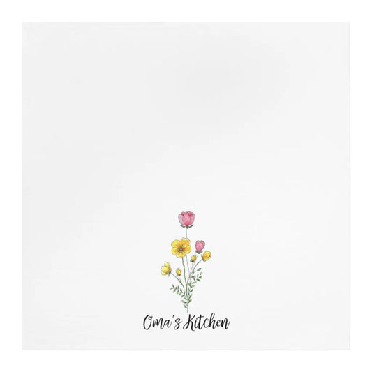 Oma's Kitchen Tea Towel Printify